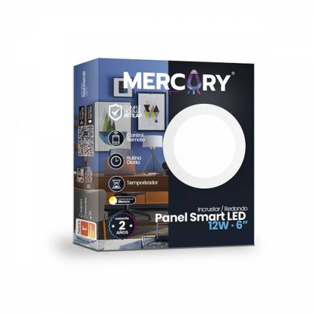 Panel LED Smart WIFI de incrustar