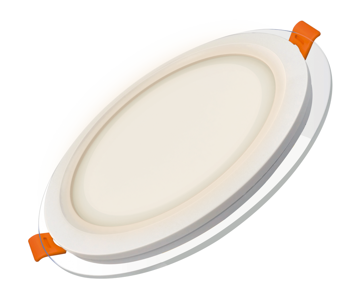 Panel Led 3-Colores Borde Vidrio 18W Blanco Redondo Cct Incrustar