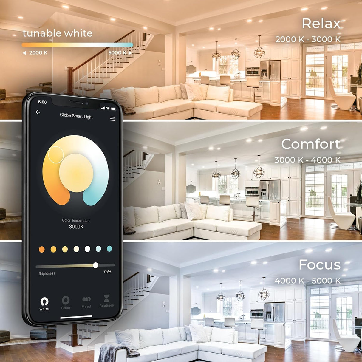 Panel LED Smart WIFI de incrustar