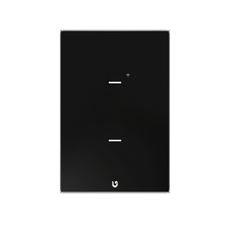 Interruptor doble Smart Home Touch Black Wifi Gen2