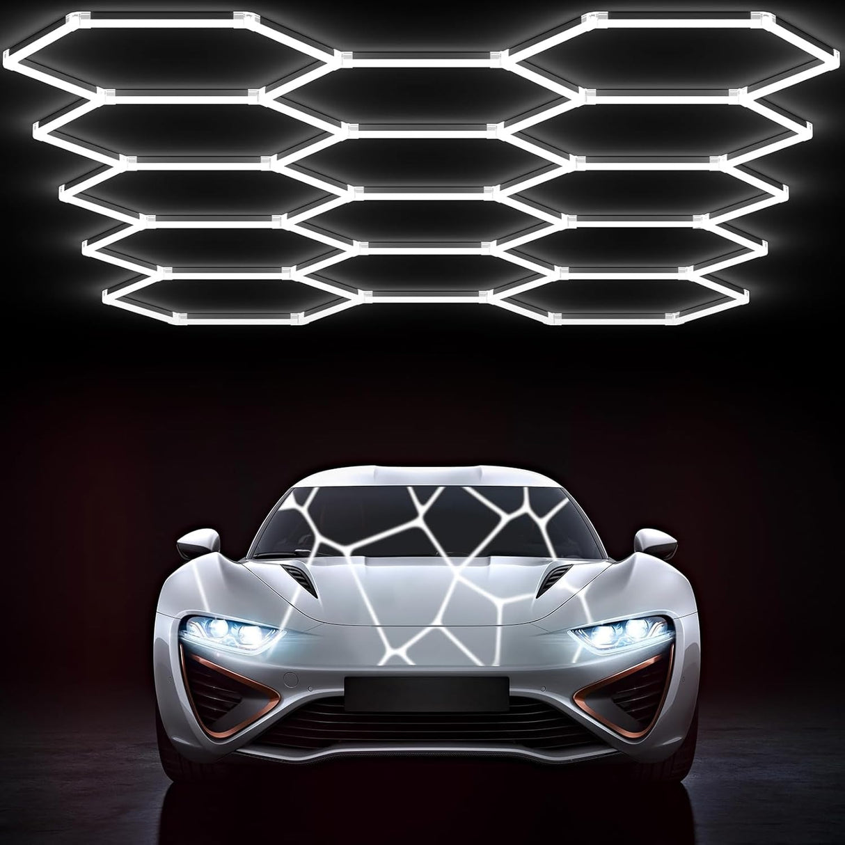 Hexagono LED 30 Cms 1,20 x 1,60 Mts