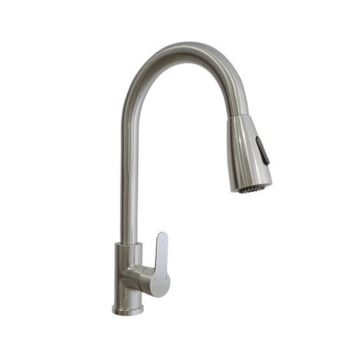 Llave Lavaplatos En Acero Inoxidable Con Manguera Satin