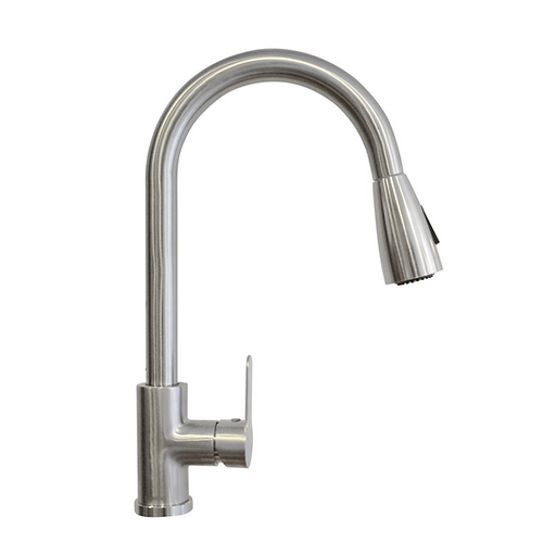 Llave Lavaplatos En Acero Inoxidable Con Manguera Satin