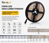CINTA LED HIGH LUMEN TITANIUM 6500K IP2010M CT-10CM DIRECTA 120V