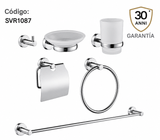 Juego Accesorios Singolo X 6 Niquel Texturizado