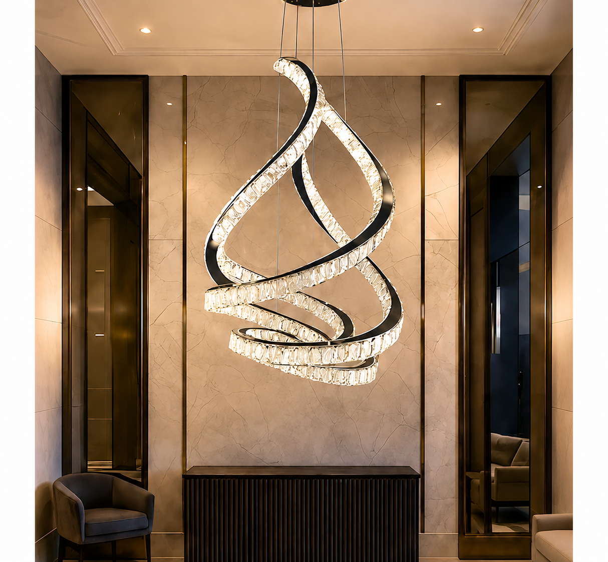 Lampara Dec. Mx-123 Tricolor Cristal