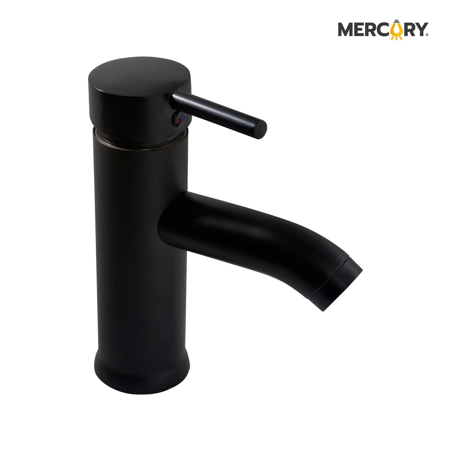 Llave Lavamanos Luxury Negro Mate Cuello Bajo